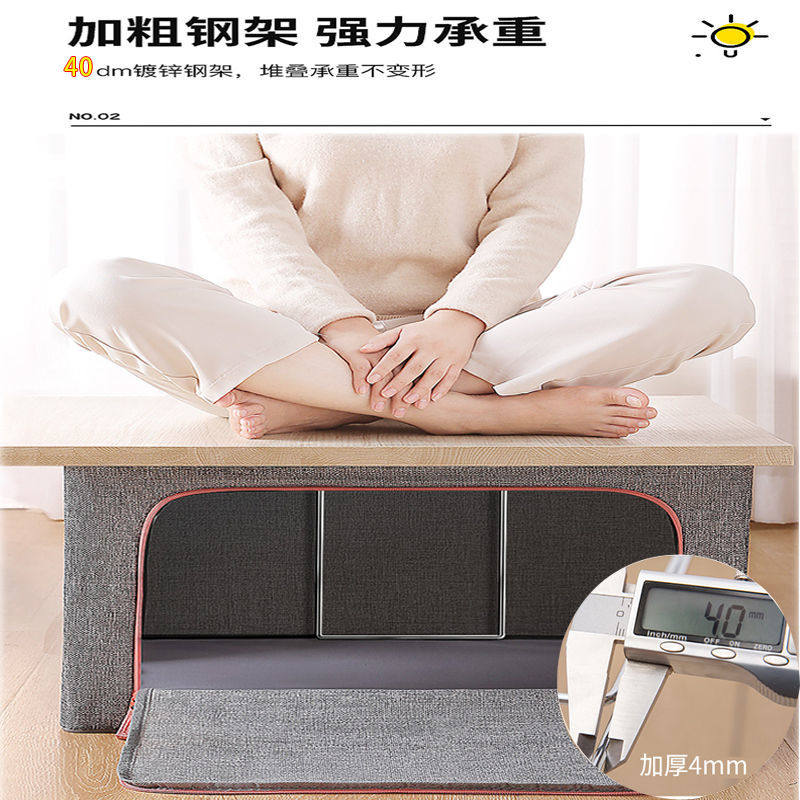 棉麻收纳箱大号牛津布钢架储物箱衣柜装衣服