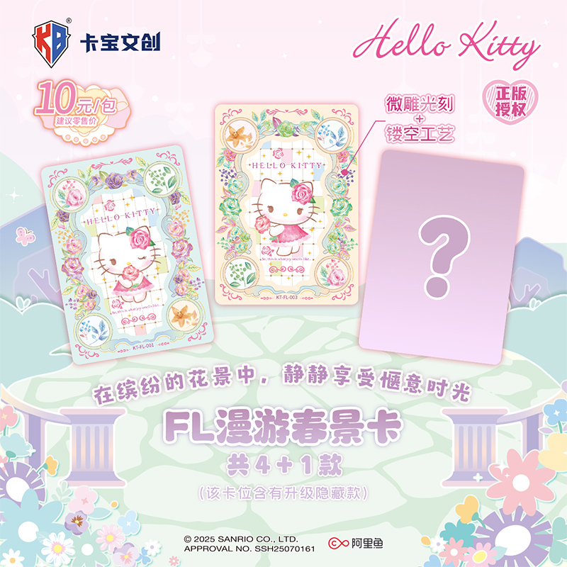 卡宝文创三丽鸥 HelloKitty梦境巡礼拍立得卡V10小收藏卡片牌盲盒 - 图0