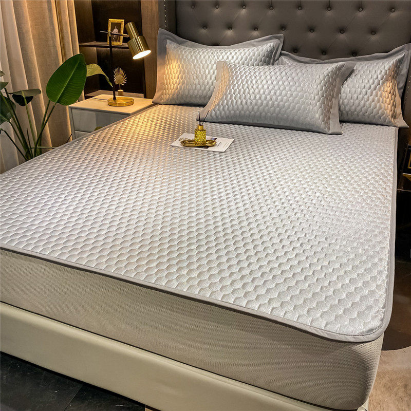 乳胶凉席三件套冰丝席床r笠款床垫两用折叠式夏季清凉空调软席高,淘宝优惠券,粉丝福利购,淘宝优惠卷