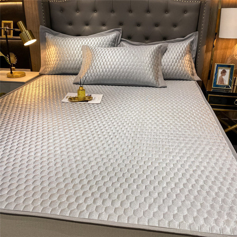 乳胶凉席三件套冰丝席床r笠款床垫两用折叠式夏季清凉空调软席高,淘宝优惠券,粉丝福利购,淘宝优惠卷