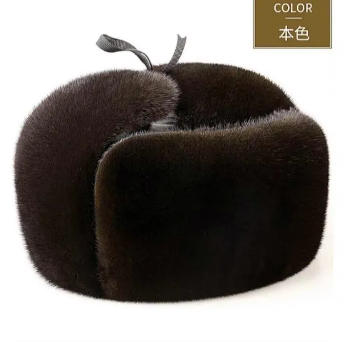 冬季加绒保暖防寒中老年帽子雷锋东北爷爷棉帽防风加厚男士帽子 - 图3