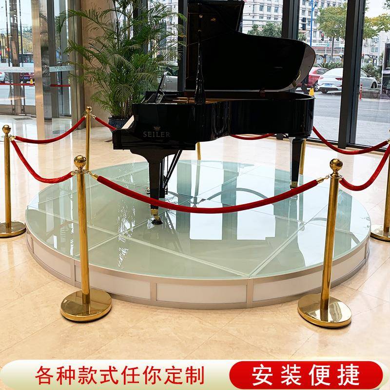 需定制钢化玻璃舞台婚庆走秀T台酒店舞台KTV酒吧地台车展地台发光 - 图2
