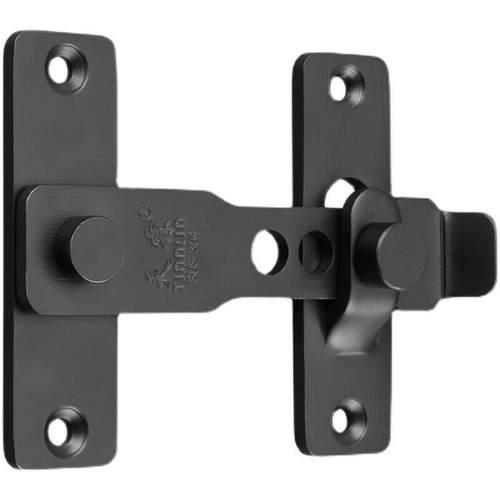 免打孔防盗门门扣门栓粘贴式明装不锈钢门搭扣移门插销门闩门锁 - 图3