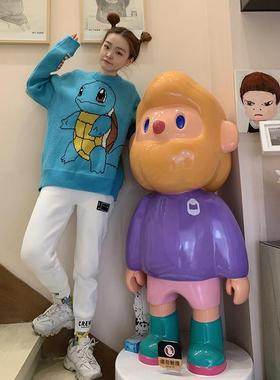 网红Farmer Bob男友大号落地摆件潮玩客厅橱窗装饰大娃公仔存钱罐