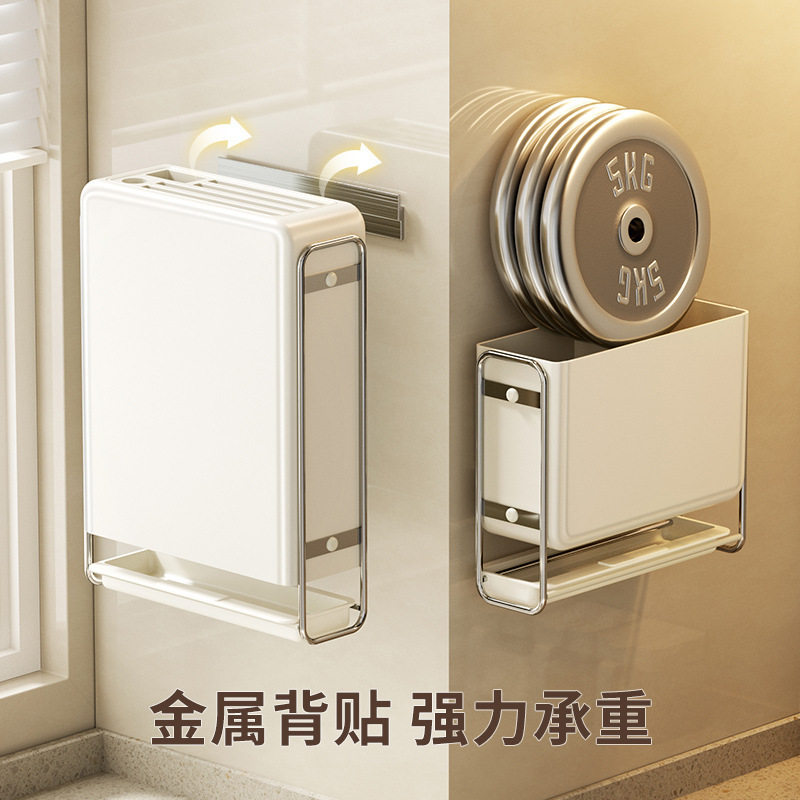 Kitchen rack without punching wall-mounted knife