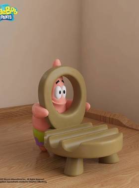 2025海派大星手意绵宝宝派星手机支架装底座懒人创卡通床头饰品大