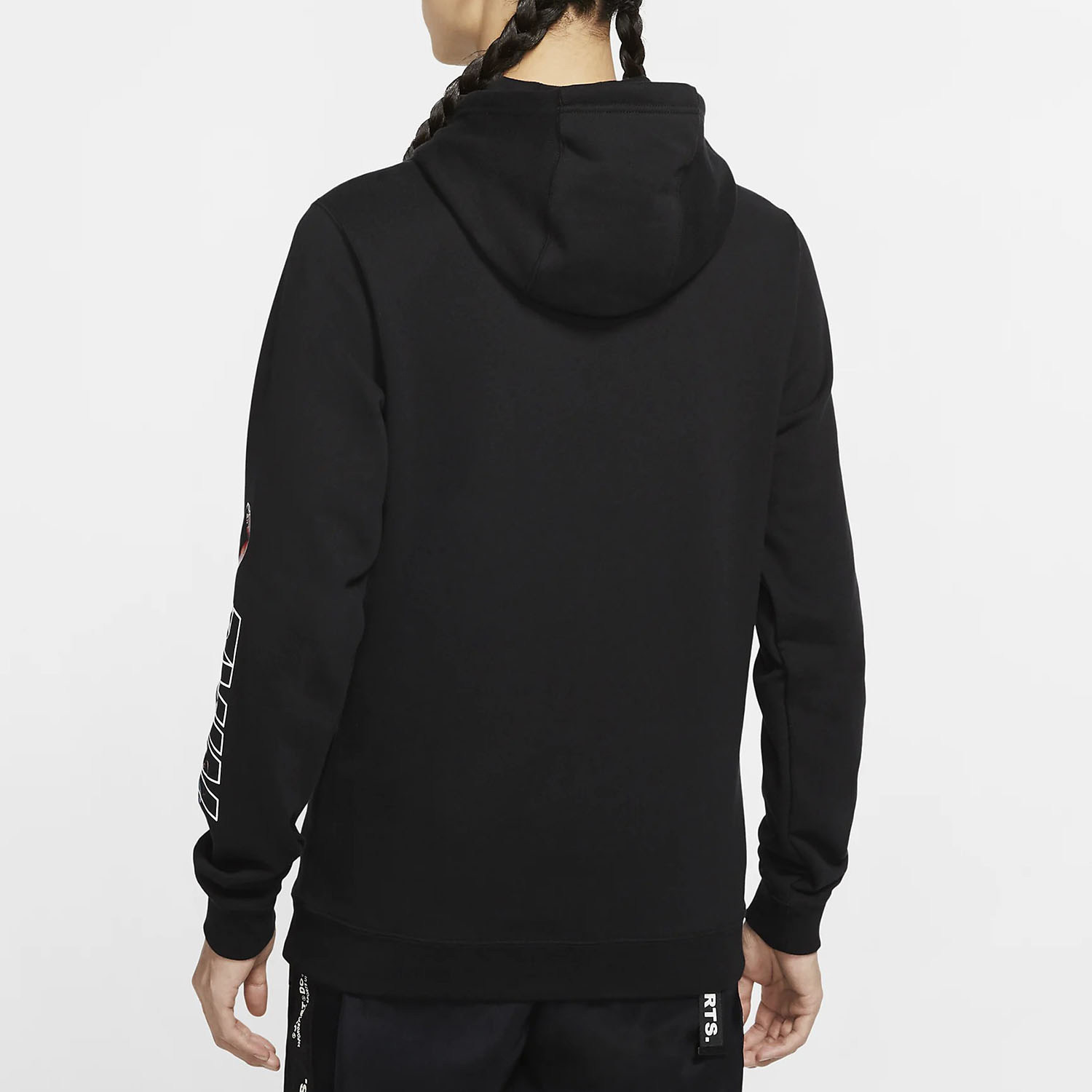 Nike/耐克正品2025冬季款男士日常连帽套头刺绣卫衣CU3670-010 - 图0