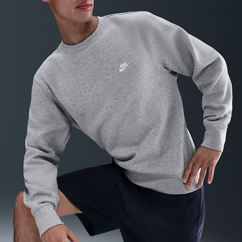 Nike/耐克正品2025秋季款男士日常圆领套头刺绣卫衣IB3304-063 - 图2