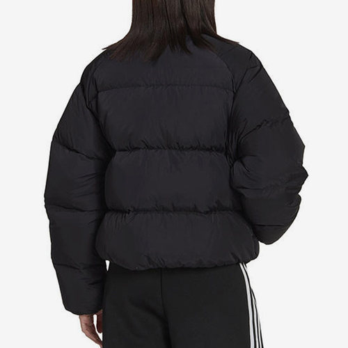Adidas/阿迪达斯正品三叶草女子户外运动连帽羽绒服HM2627 - 图1