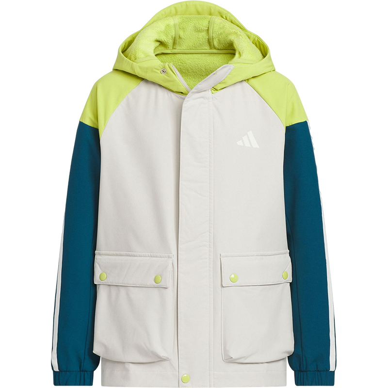 Adidas/阿迪达斯正品WOVEN JACKET儿童保暖梭织拼接外套KS0650 - 图3