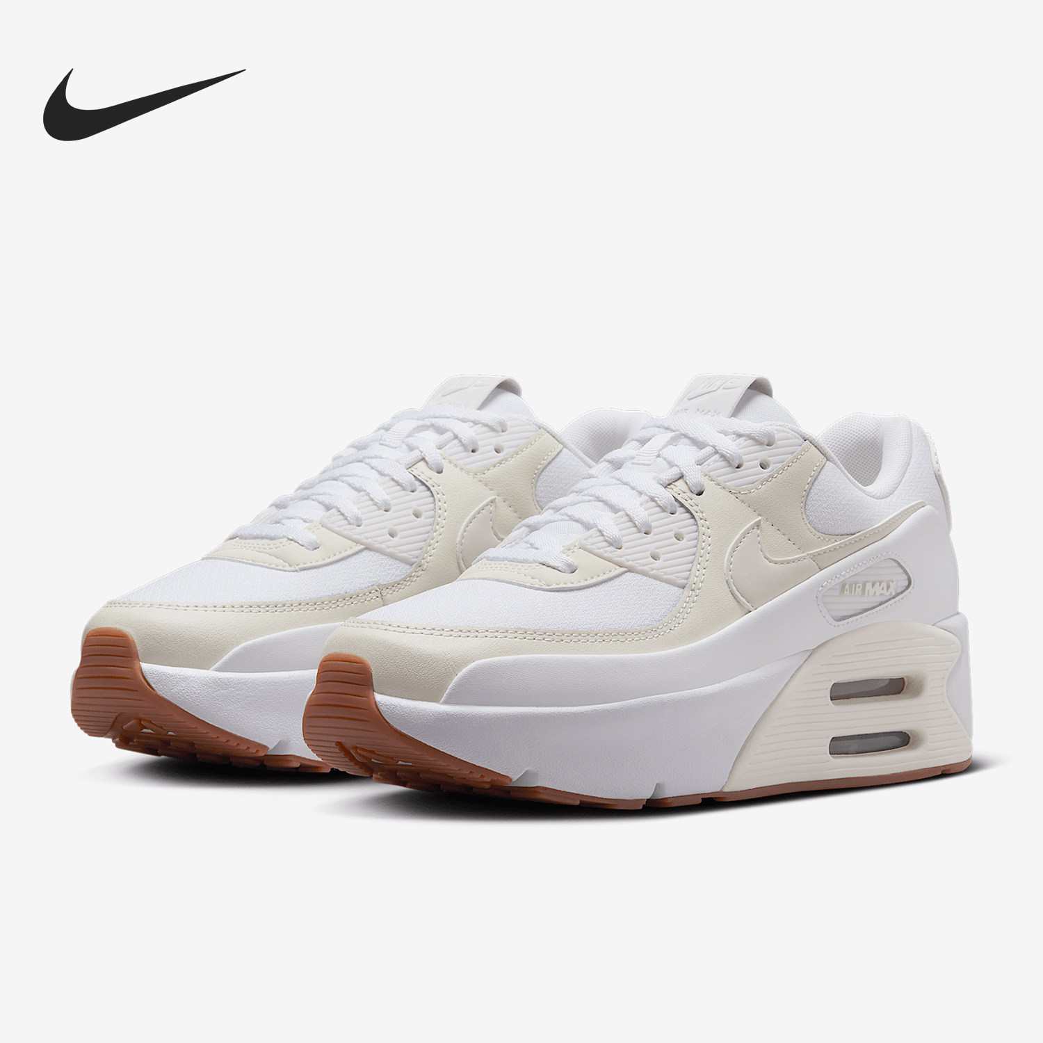 Nike/耐克正品Air Max 90 LV8女士气垫厚底运动鞋FD4328-111,淘宝优惠券,粉丝福利购,淘宝优惠卷
