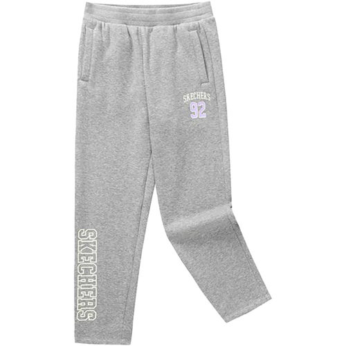 Skechers/斯凯奇正品冬季女童加绒休闲运动针织长裤 P422G037 - 图3