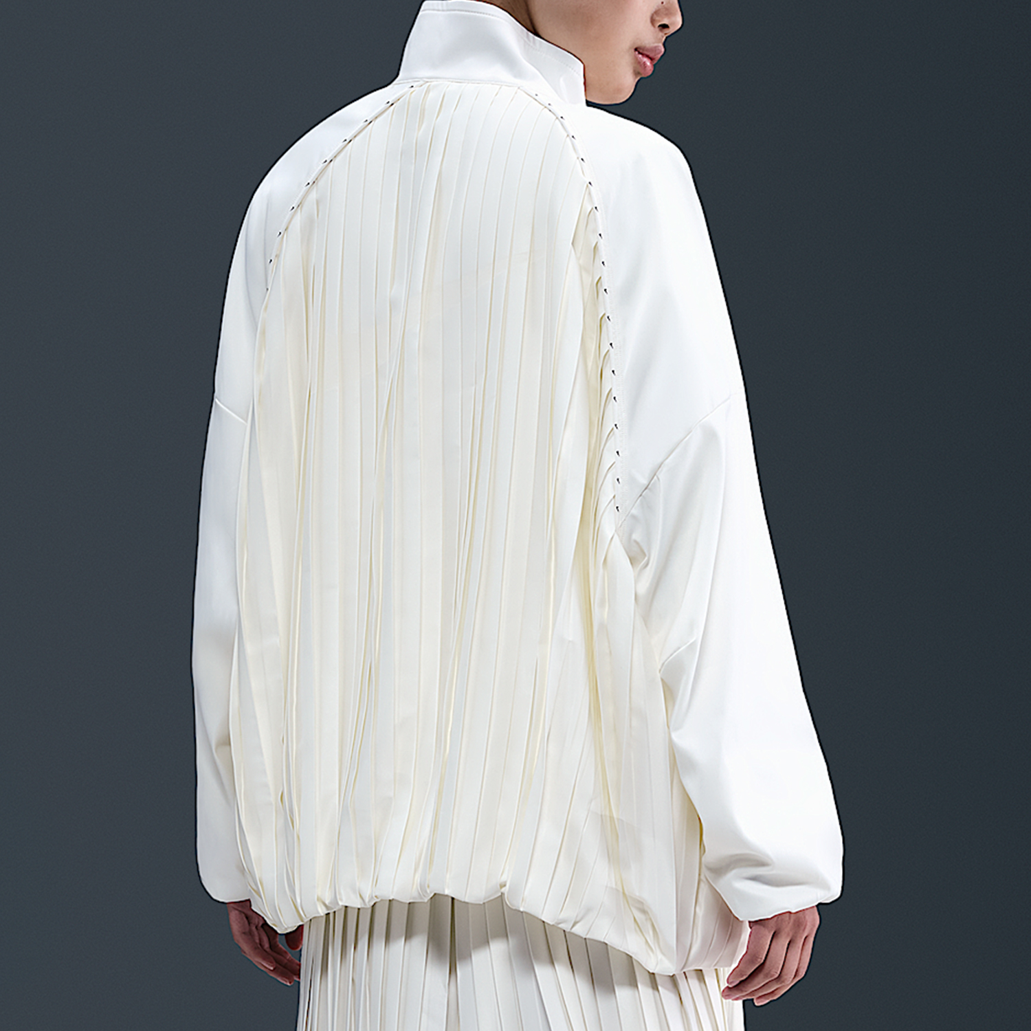 Nike/耐克正品Sportswear女士宽松简约时尚高领外套HJ0518-133 - 图1