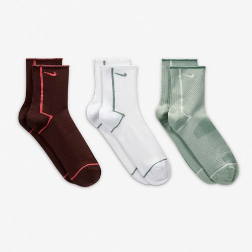Nike/耐克正品休闲男女运动时尚透气袜子三双装 CK6021-910 - 图1