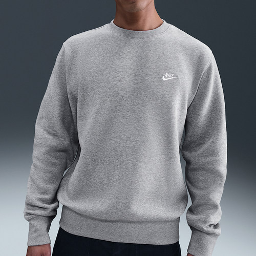 Nike/耐克正品2025秋季款男士日常圆领套头刺绣卫衣IB3304-063 - 图1