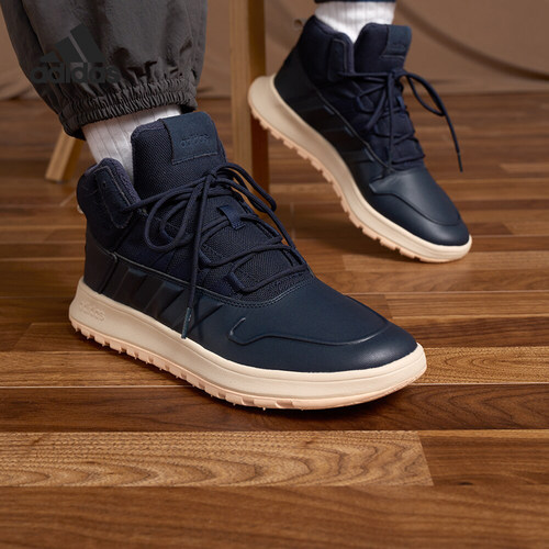 Adidas/阿迪达斯正品新款男女加绒中高帮运动休闲鞋IF1626 - 图0
