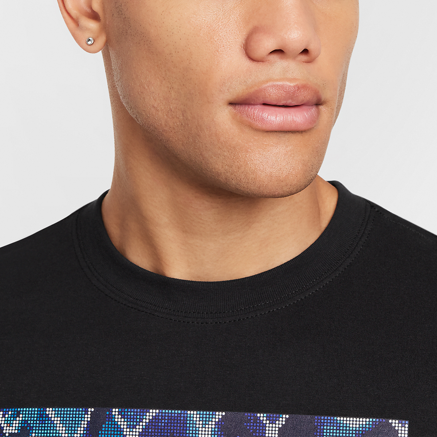 Nike/耐克正品Max90男士套头印花针织透气休闲运动短袖HF6185-010 - 图2