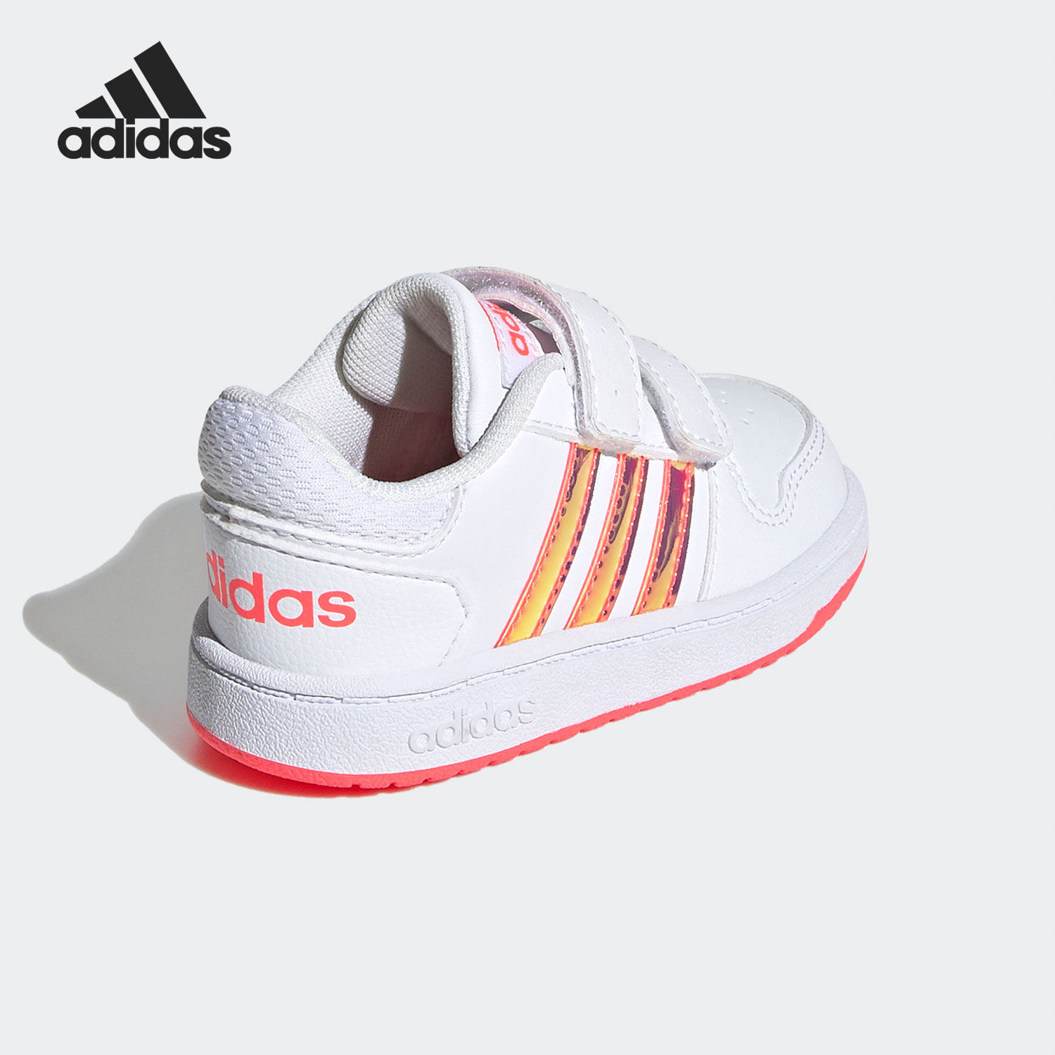Adidas/阿迪达斯正品HOOPS 2.0 CMF I婴童低帮运动鞋 FW7614,淘宝优惠券,粉丝福利购,淘宝优惠卷