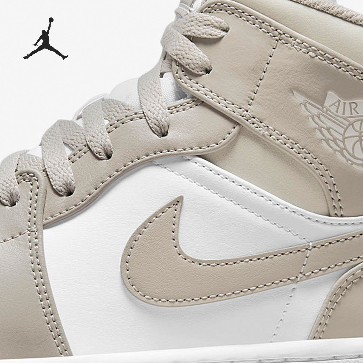 Nike/耐克正品Jordan 1 Mid AJ1男子运动篮球鞋 554724-082,淘宝优惠券,粉丝福利购,淘宝优惠卷