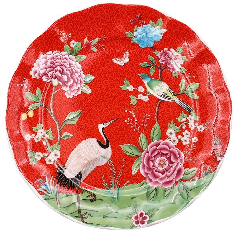 国潮陶瓷餐具套装碗碟家用盘个性创意骨瓷西M餐牛排中国风仙鹤点,淘宝优惠券,粉丝福利购,淘宝优惠卷