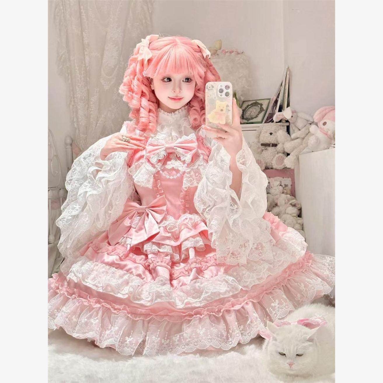 撒娇三月原创恋曲洛丽塔洋装花嫁lolita裙花嫁jsk吊带连衣裙甜心,淘宝优惠券,粉丝福利购,淘宝优惠卷