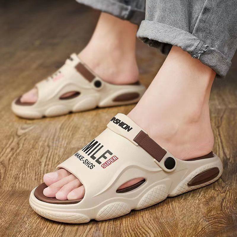 拖鞋男士夏季外穿防滑新一字潮流开车两用运动沙滩凉鞋,淘宝优惠券,粉丝福利购,淘宝优惠卷