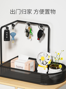 速发进门挂收纳摆杂玄关置物架鞋柜面饰品件物摆盘桌上收纳盒