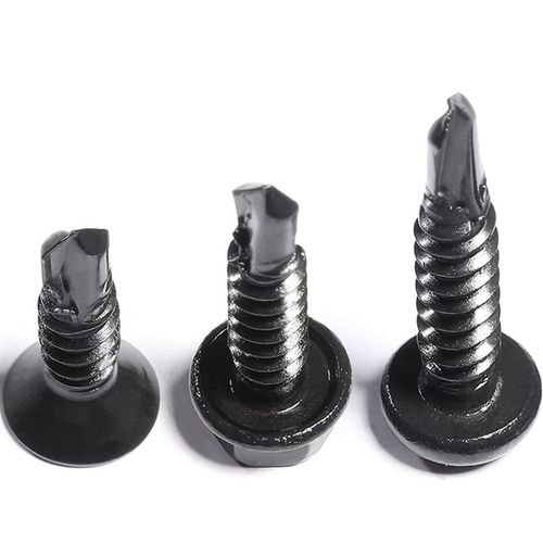 黑色304不锈钢十字沉头钻尾自攻自钻螺丝钉平头燕尾螺栓M4M4.2M5 - 图1