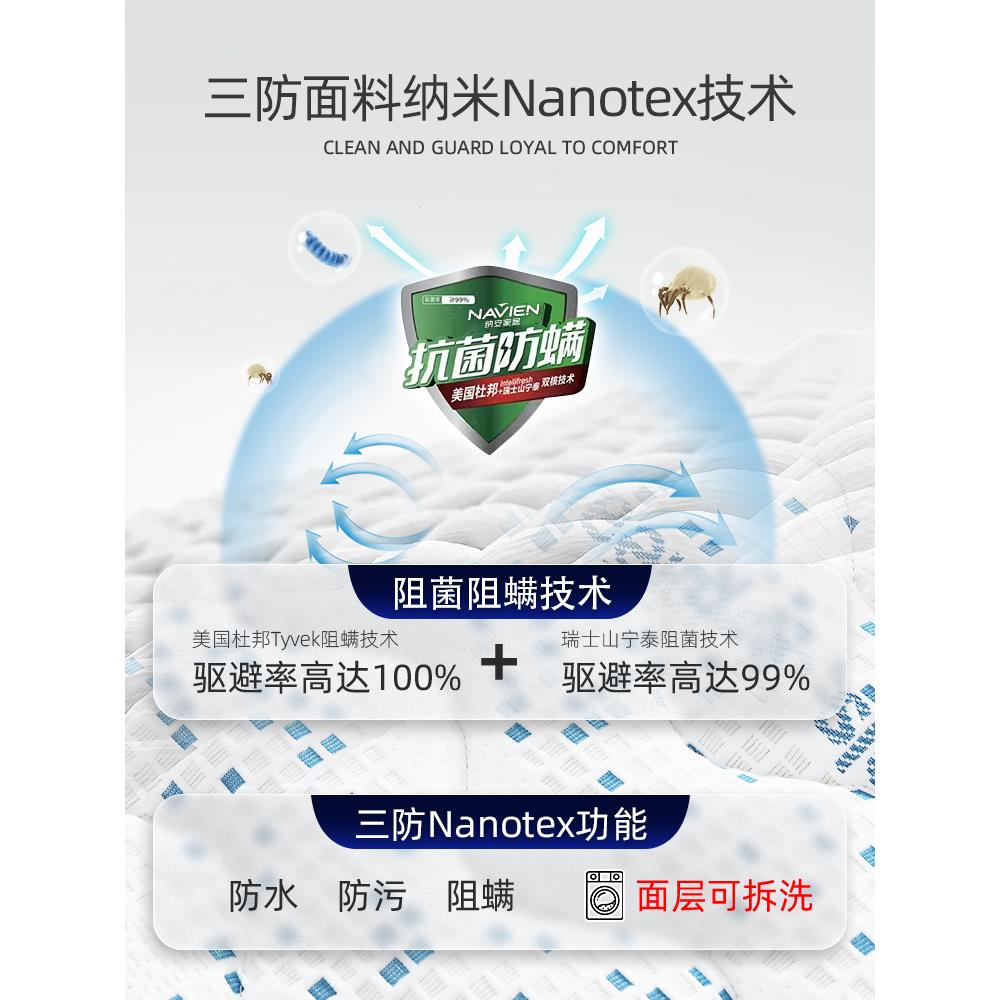 纳安儿童床垫S型精细黄麻天然乳胶婴儿无胶水防螨榻榻米定制折叠 - 图0