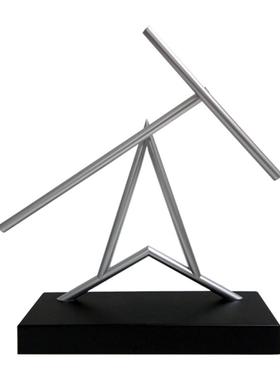 牛顿摆钢铁侠混沌摆永动机摆件高档创意商务礼品家居反重力模型