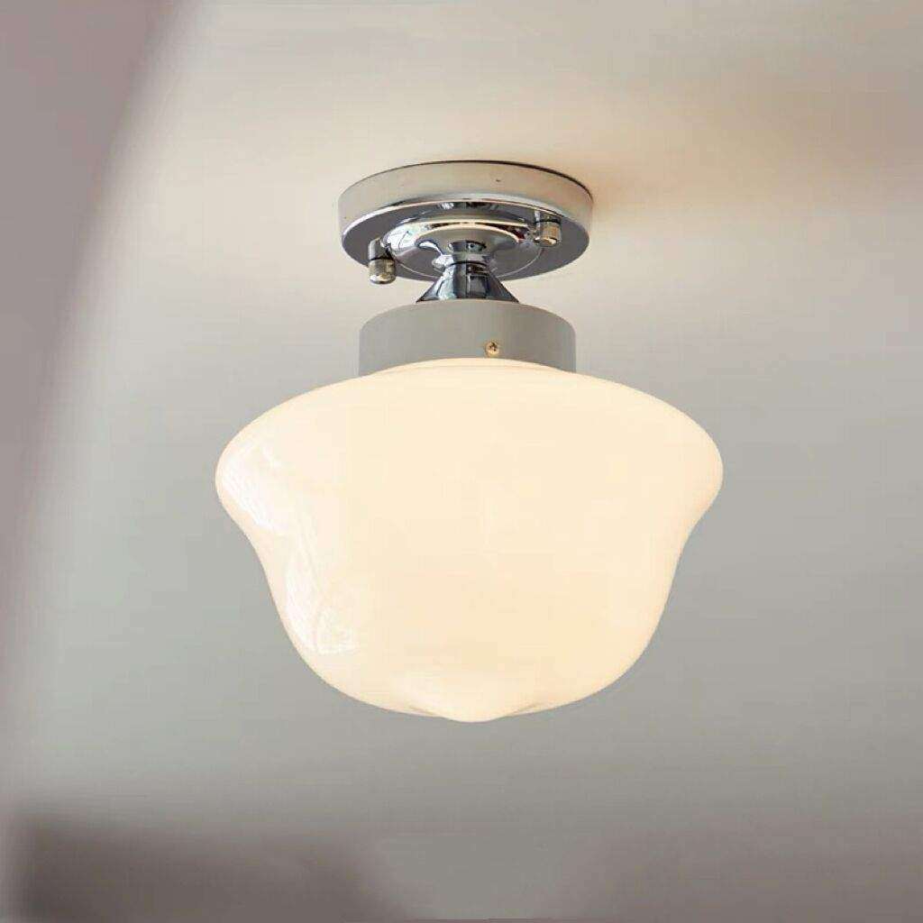 法式轻奢白玉蛋挞吸顶灯中古风个性简约客厅卧室灯走廊过道玄关灯,淘宝优惠券,粉丝福利购,淘宝优惠卷