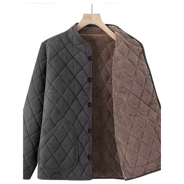 中老年上装冬季常规款内穿羊羔绒加绒加厚宽松型棉衣秋冬厚款男士,淘宝优惠券,粉丝福利购,淘宝优惠卷
