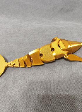 3D打印鲸鱼一体关节可活动儿童玩具礼物摆件装饰小动物