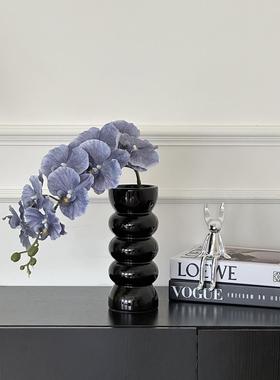 高档蝴蝶兰彷真花桌面摆件假花室内客厅摆设花艺家居装饰乔迁花束