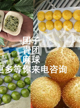 旭众全自动团子机商用青团机多功能汤团麻薯玉兰饼包馅机芝麻球机