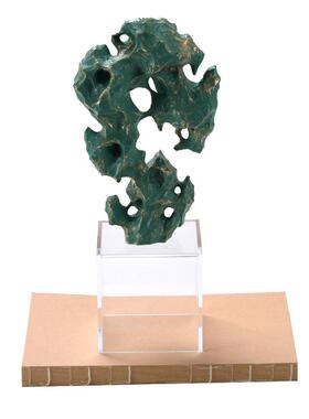 新中式家居样板厅房间软装太石装饰品茶室客酒湖柜玄关古风中PZ12