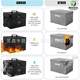 Cross-border Amazon office storage box fireproof file storage box sorting box trunk waterproof box manufacturer