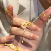 拍3件39.7！沙金首饰本命年项链戒指54款