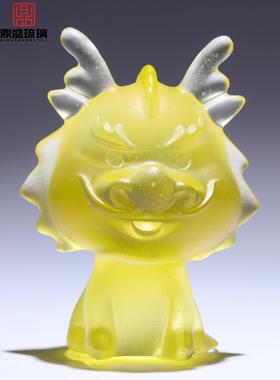 非遗古法琉璃十二生肖龙马牛兔蛇摆件吉祥物可爱客厅桌面生日礼物
