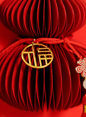 春节葫芦相框摆件红色福