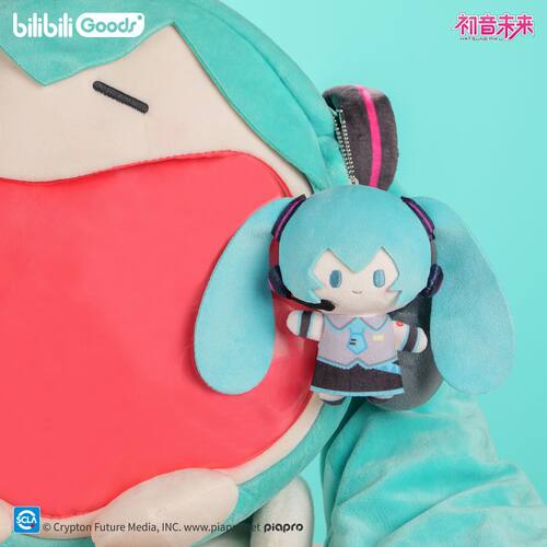 【官方正版现货秒发】初音未来miniQ毛绒玩偶挂件周边 - 图2