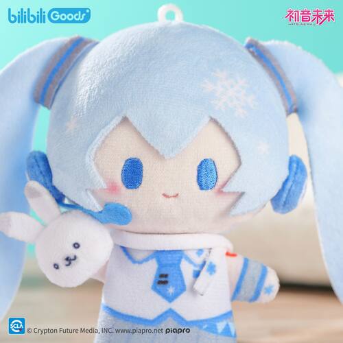 【官方正版现货秒发】初音未来miniQ毛绒玩偶挂件周边 - 图1