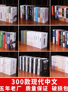 假书摆件北欧简约客厅书房架装饰品摆设新中式书柜假书彷真书道具