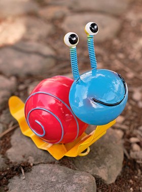 铁艺田园风蚂蚁壁饰创意蜗牛摆件酒吧餐厅复古壁挂墙面装饰品可挂