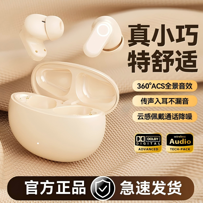 真无线蓝牙耳机2025年新款入耳式运动真降噪长续航高音质久戴不痛