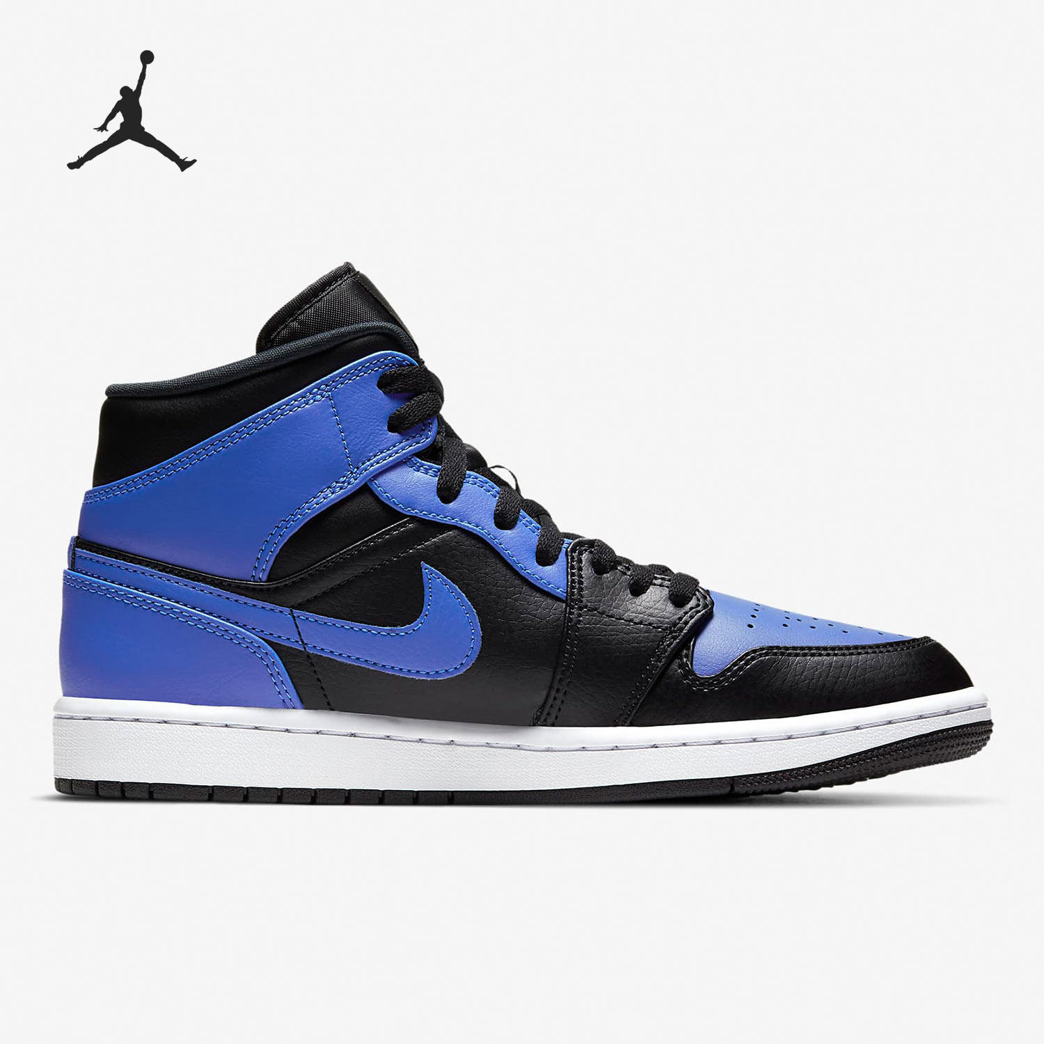 Nike/耐克正品 AIR JORDAN 1 MID AJ1 男子经典板鞋 554724-077,淘宝优惠券,粉丝福利购,淘宝优惠卷