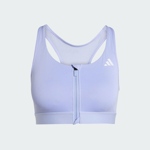 Adidas/阿迪达斯正品PWRCT MS ZIP女士训练运动内衣JJ2676 - 图1