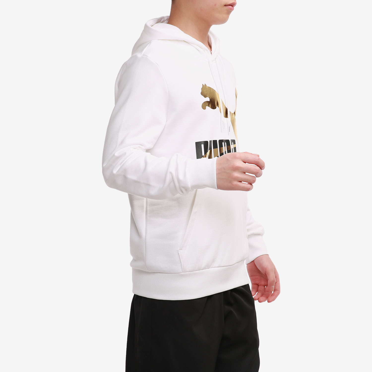 Puma/彪马正品新款男子休闲印花连帽套头衫卫衣 CLASSICS 531370 - 图0