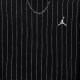 Nike ຂອງແທ້ JORDAN Men's Striped Velvet Sports Round Neck Pullover FN6355-010
