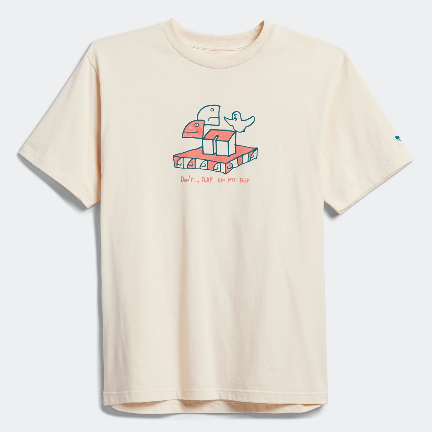 Adidas/阿迪达斯正品三叶草男女卡通印花圆领运动短袖HC2192 - 图2